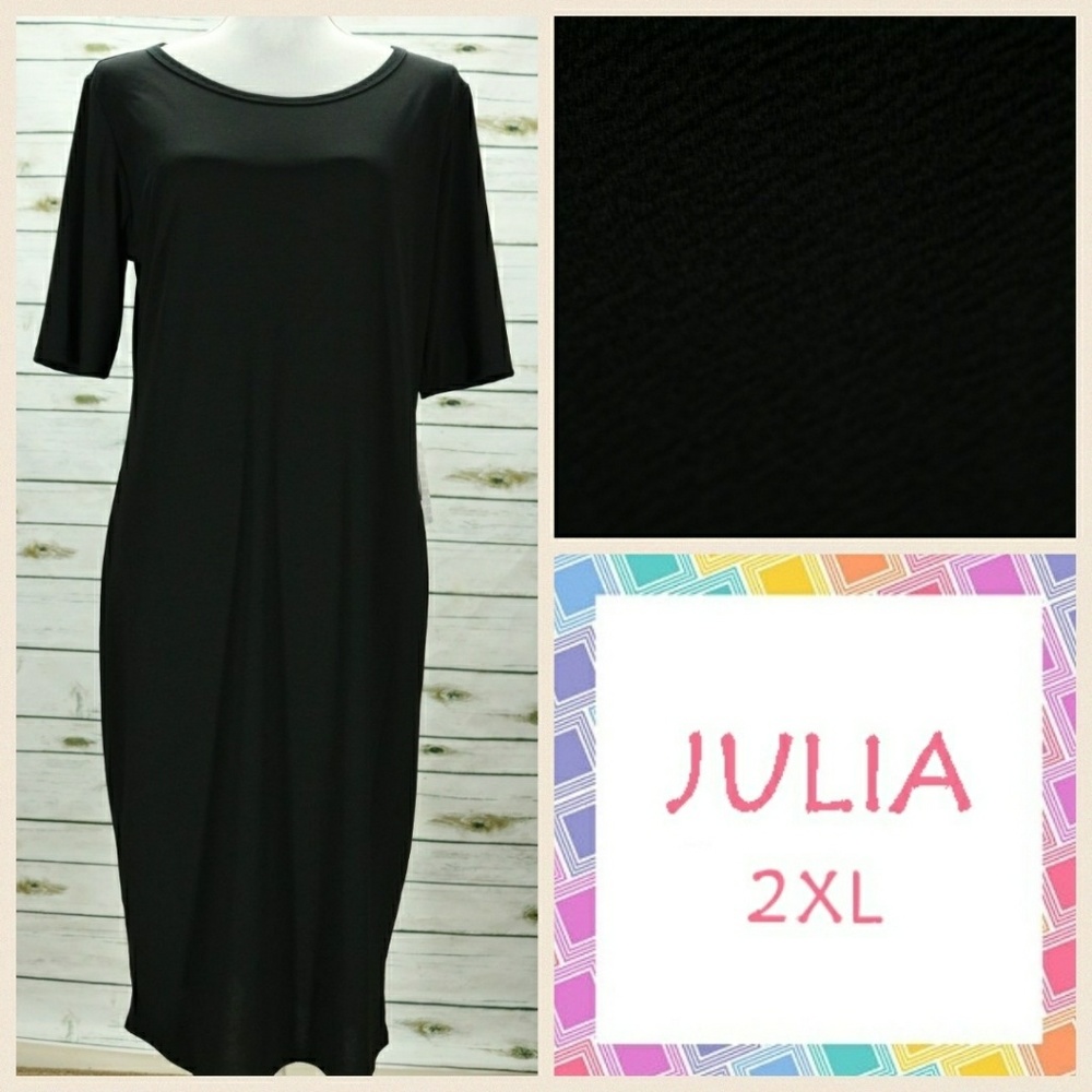 NWT LuLaRoe 2XL Julia solid black